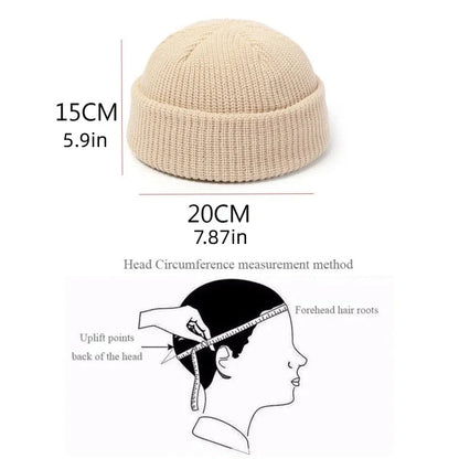 Winter Knit Beanie Hat – Warm Thermal Skull Cap for Men & Women