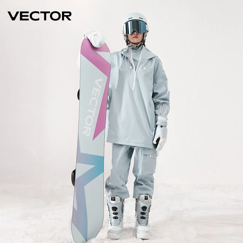Ski Jacket & Pants Set – Waterproof Windproof Winter Ski Suit for Men & Women