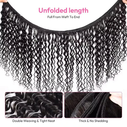 Loose Deep Wave Human Hair Bundles – Brazilian Remy Hair