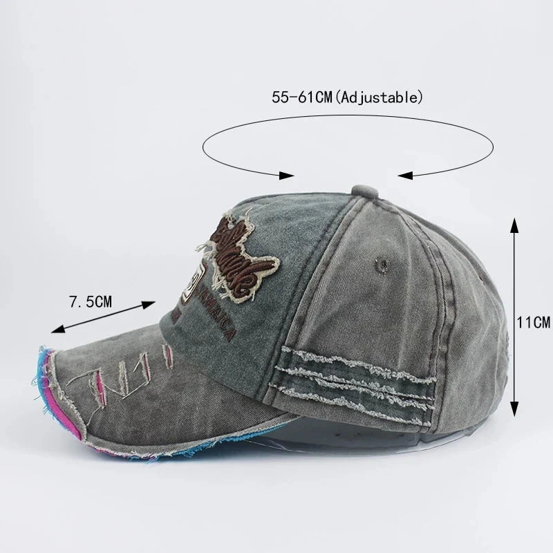 Vintage 1969 Embroidered Baseball Cap – Washed Cotton Snapback