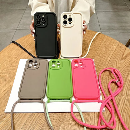 Crossbody iPhone Case with Adjustable Lanyard Strap
