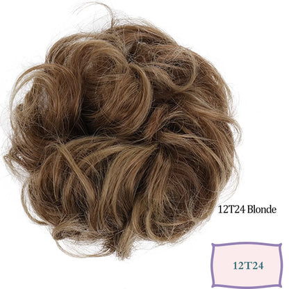 Messy Bun Hair Scrunchie – Synthetic Chignon Updo Hairpiece