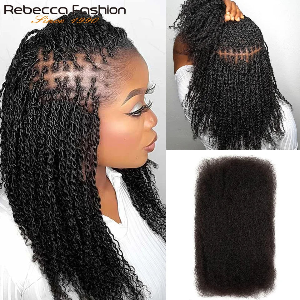 Afro Kinky Curly Bulk Human Hair for Braiding No Weft Remy
