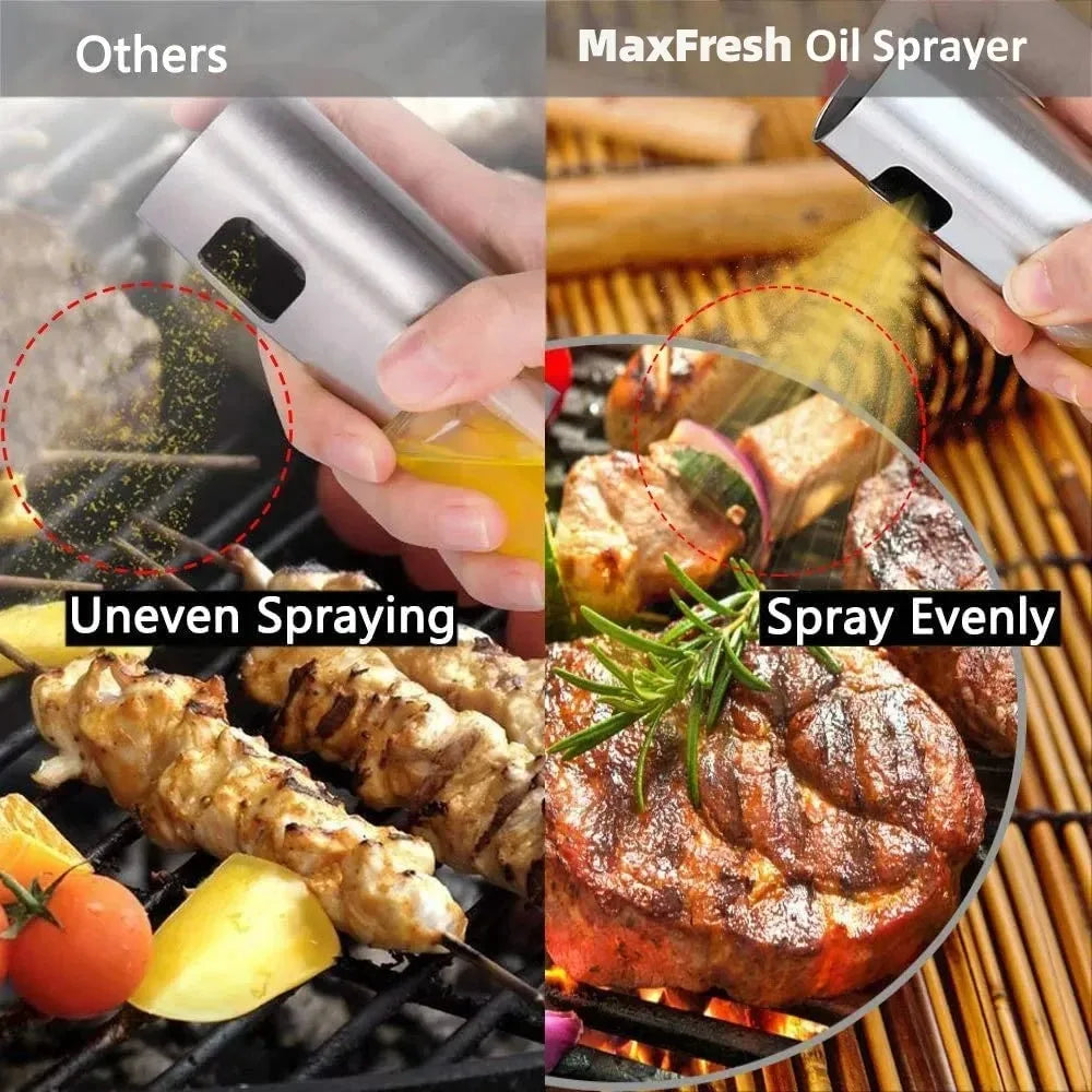 Glass Oil Spray Bottle – 100ml Kitchen Olive Oil Mister for Cooking & BBQ