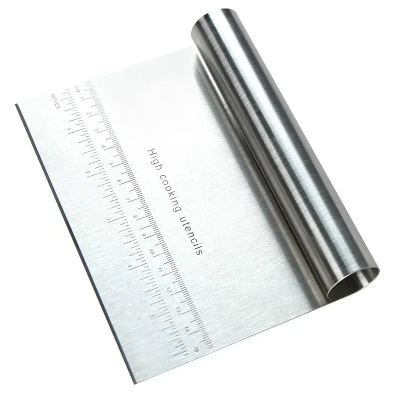 Stainless Steel Dough Scraper with Scale – Bench Cutter