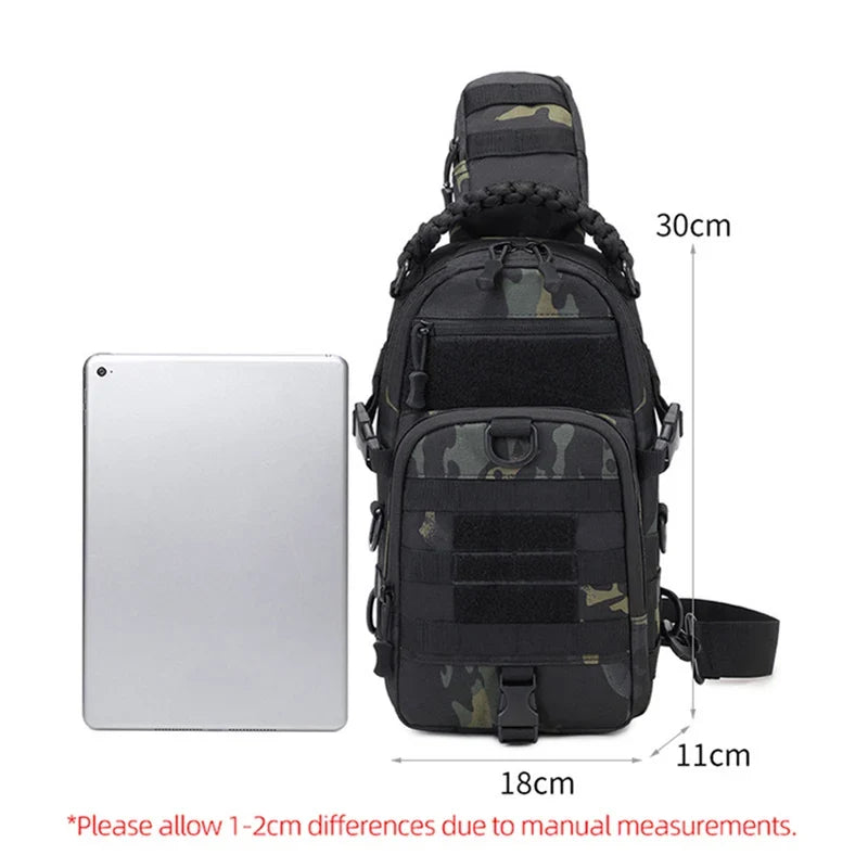 Tactical Chest Bag Men – Outdoor Sling Shoulder Pack for Hiking & Camping