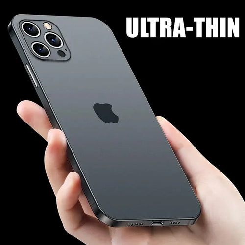 Ultra Thin Matte iPhone Case – Slim Translucent Cover for iPhone 11–15 & X Series