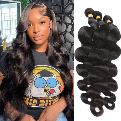 Body Wave Human Hair Bundles Virgin Peruvian Hair 3 4 Bundles Extensions