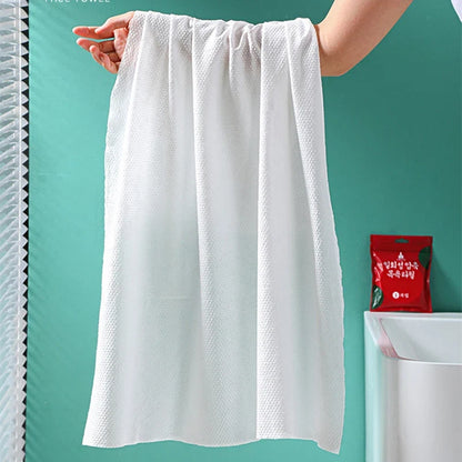 Compressed Disposable Bath Towel – Large Cotton Travel Towel