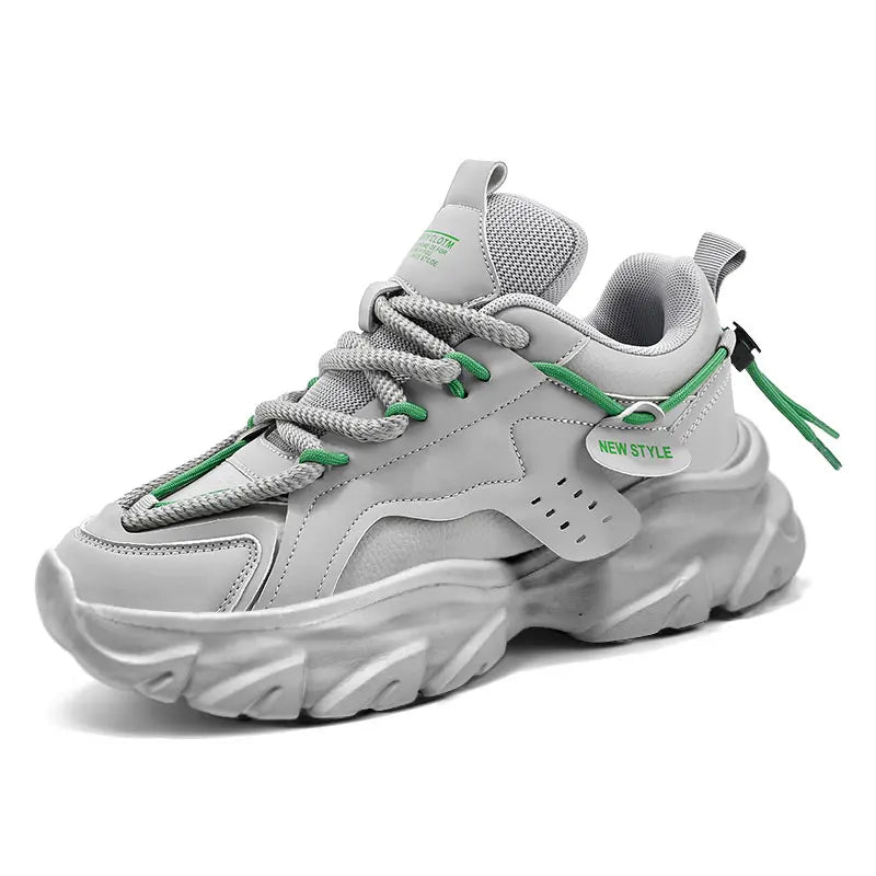 Men's Breathable Chunky Sneakers | Thick Sole Running Shoes