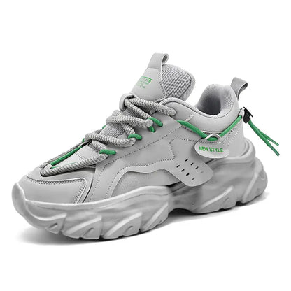 Men's Breathable Chunky Sneakers | Thick Sole Running Shoes