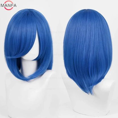 Anime Cosplay Wig - 40cm Medium Straight Wig with Bangs