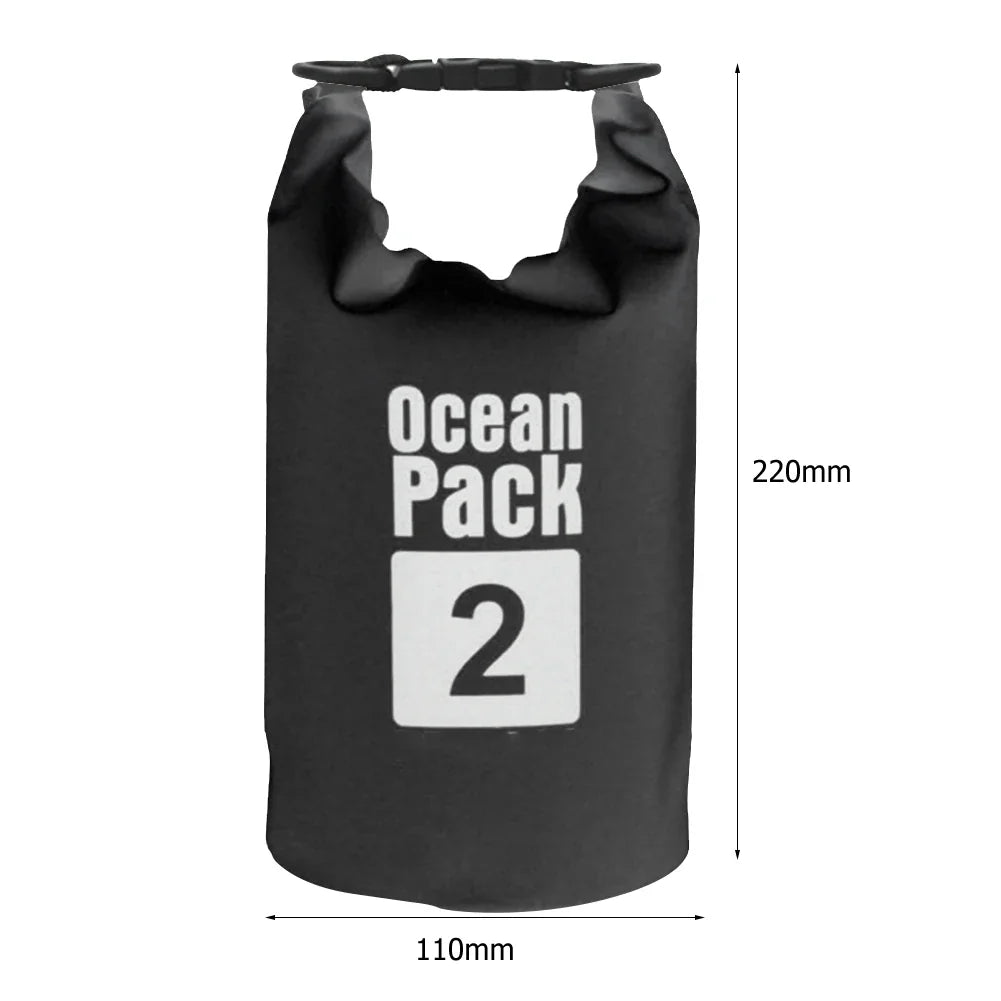 Waterproof Dry Bag – Foldable Roll-Top Pack 2L 3L 5L 10L 15L