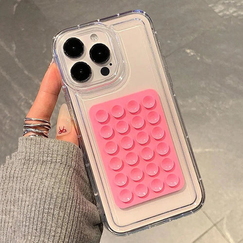Transparent Airbag iPhone Case – 3D Suction Cup Drop Protection