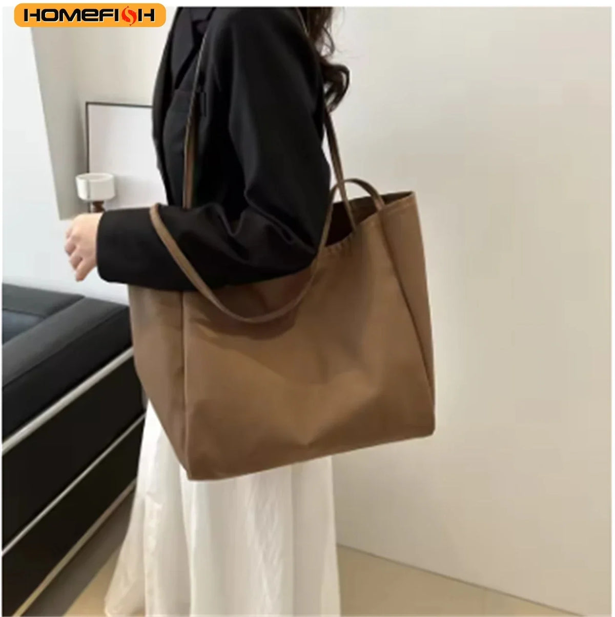 Women's Canvas Tote Bag – Large Shoulder Bag for Daily & Travel