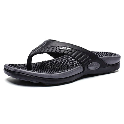Massage Flip Flops for Men – Acupressure Beach Sandals, Plus Size EU 40-46