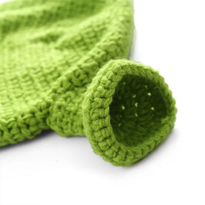 Funny Shrek Knit Beanie – Novelty Monster Ears Winter Hat for Adults & Kids