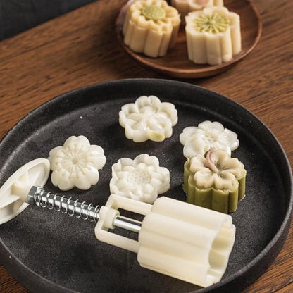 Mooncake Mold DIY Hand Press – Pastry & Mung Bean Cake Stamp