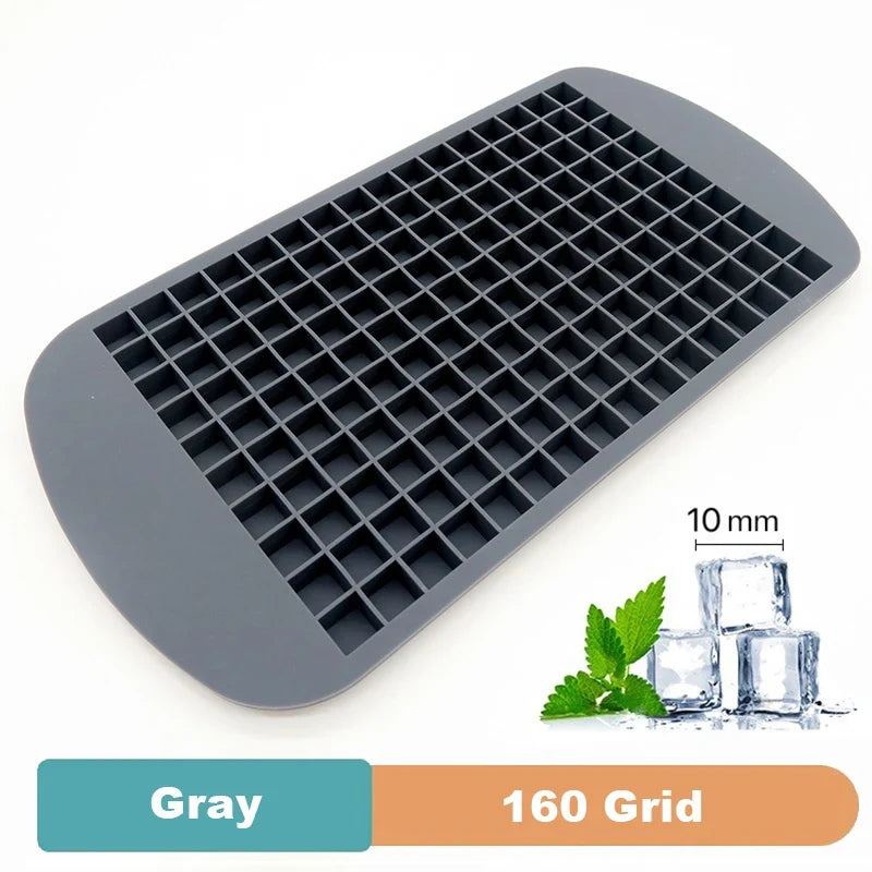 Silicone Ice Cube Tray – Flexible BPA-Free Mold, Multiple Grid Sizes