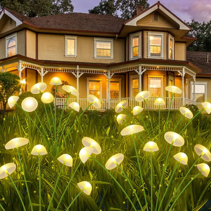 Solar Mushroom Garden Lights – Waterproof LED Pathway Decor, Warm & RGB