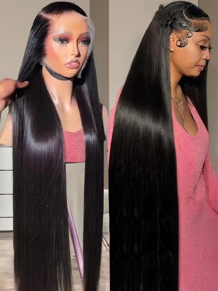200 Density HD Lace Frontal Wig | Straight Brazilian Human Hair 18–46 Inch