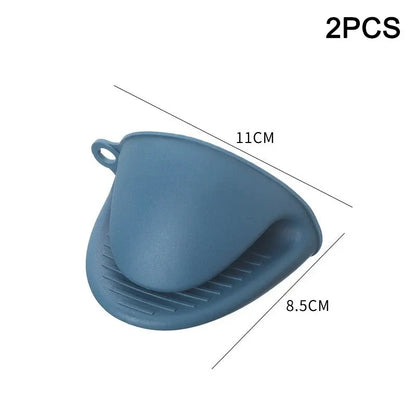 Silicone Oven Mitts & Bowl Clamp Kitchen Tool Set – Anti-Scald