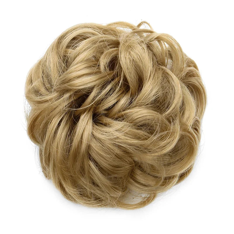 Messy Bun Hair Piece – Synthetic Chignon with Elastic Band