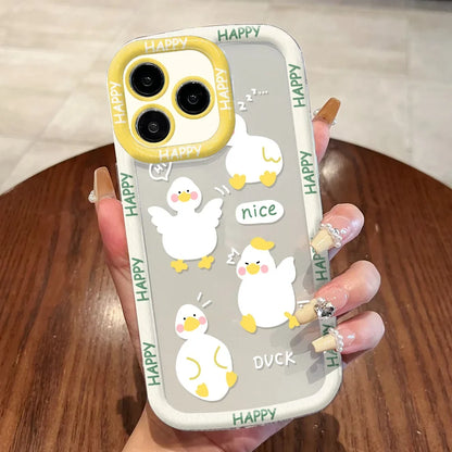 Cute Cat Phone Case for iPhone 17 Pro Max 16 15 14 13 12 11 8 7 Plus SE Air