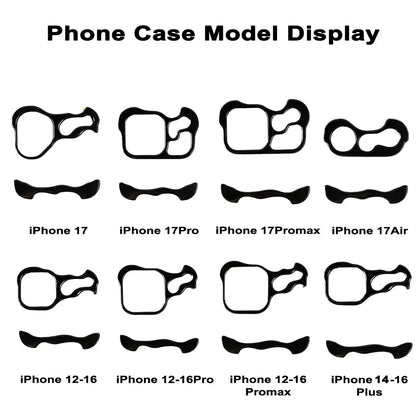 Metal Bumper iPhone Case with Lens Protector – Irregular Frame Design