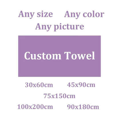 Custom Printed Towel – Any Size, Color & Picture