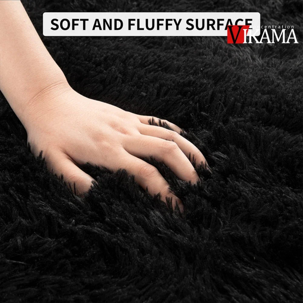 Fluffy Shag Area Rug – Soft Plush Carpet for Living Room & Bedroom