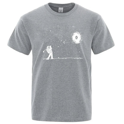 Astronaut Graphic T Shirt Funny Cotton Blend Tee