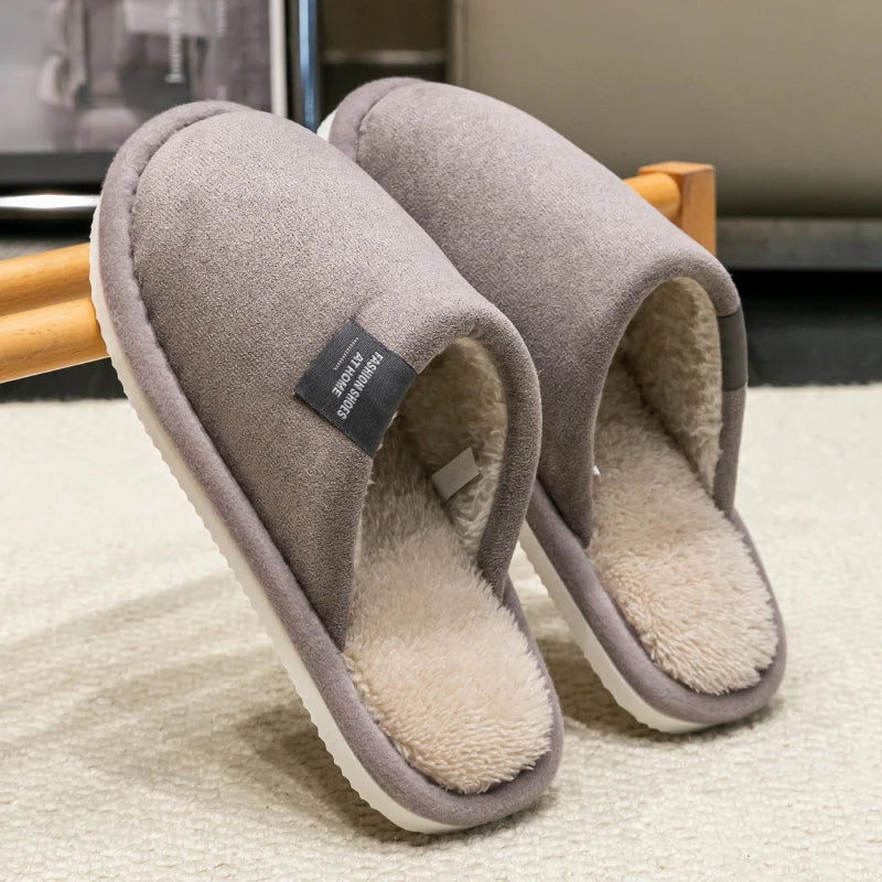Winter Warm Slippers – Unisex Non-Slip Indoor House Shoes