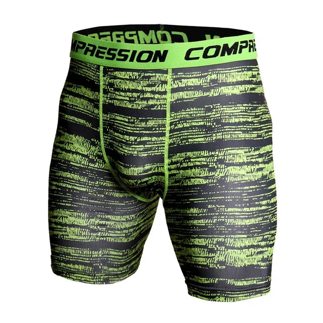 Men's Camo Compression Shorts – 3D Print Gym Workout Tights