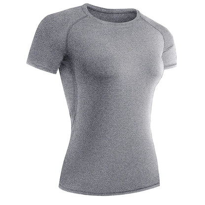 Women's Compression Athletic T-Shirt – Short Sleeve Quick Dry Workout Top