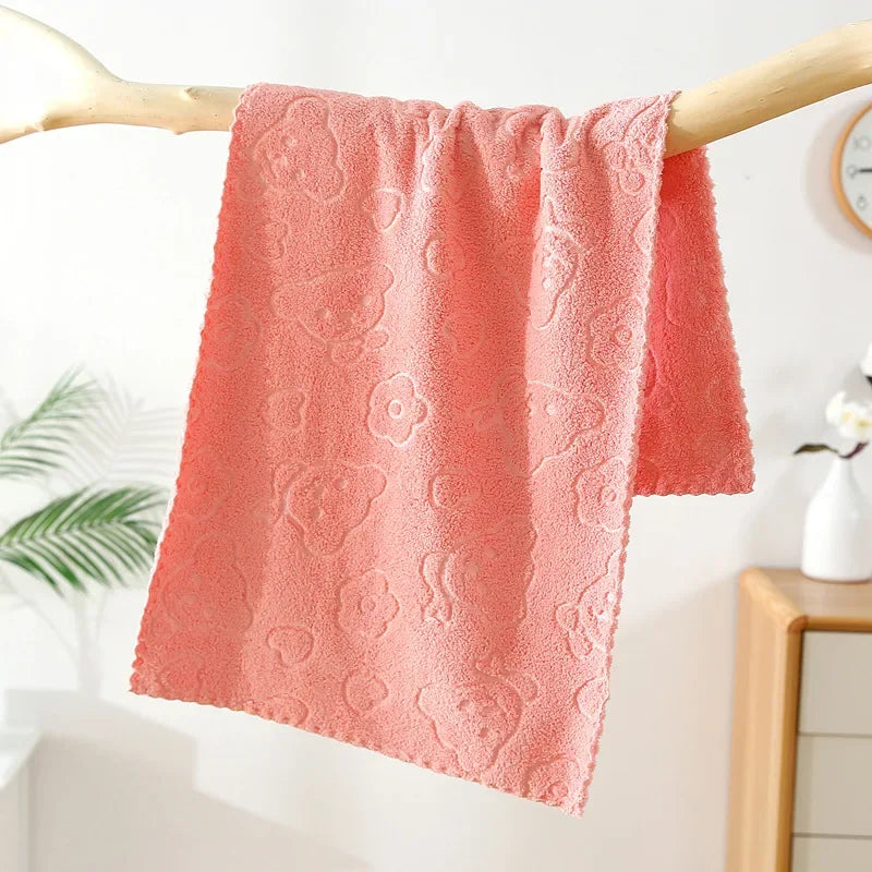 Super Absorbent Quick-Dry Face Towels – Soft Embossed Washcloths