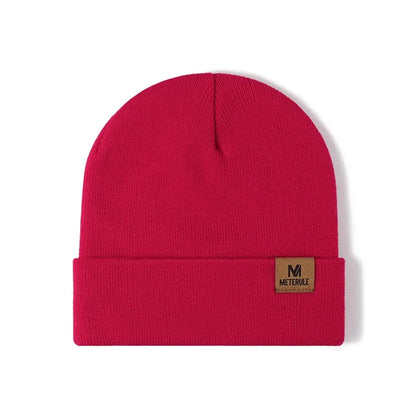 Winter Knit Cuffed Beanie – Warm Unisex Ski Hat