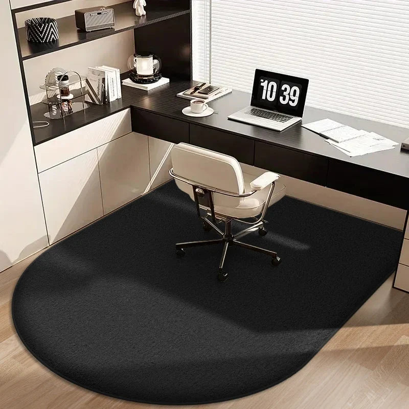 Office Chair Mat Flannel Desk Floor Protector – Thick Arched Carpet