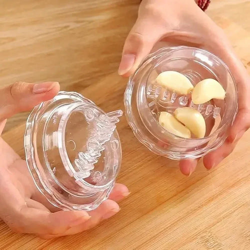 Manual Garlic Crusher – Roll Press Chopper Kitchen Gadget