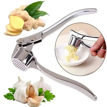 Garlic Press Heavy-Duty Zinc Alloy with Anti-Slip Grip
