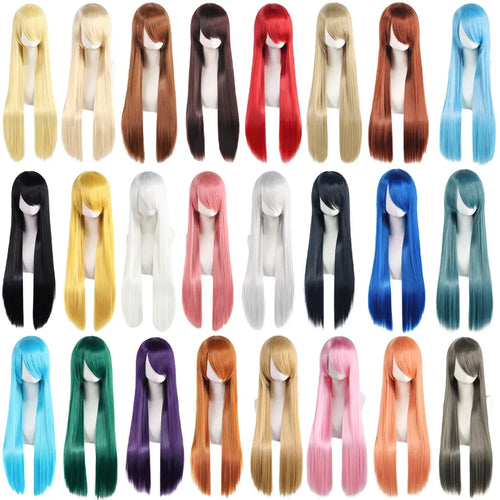 Cosplay Wig Long Straight 32 Inch – 36 Colors Synthetic Hair