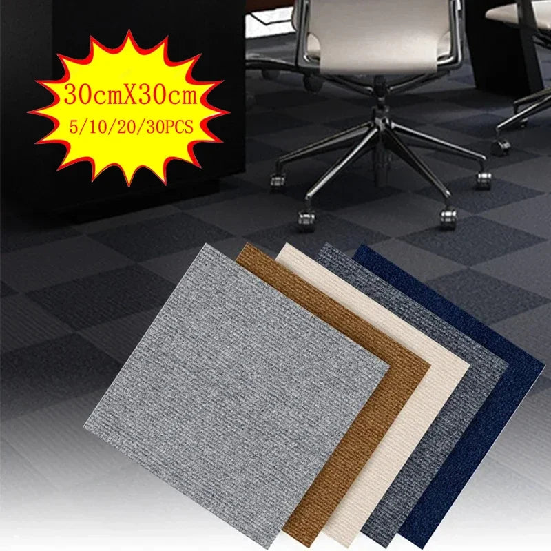 Self-Adhesive Carpet Tiles 11.8x11.8in – Anti-Slip Floor Mat Squares