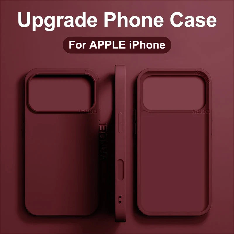 Shockproof Slim iPhone Case – Solid Color ABS Cover