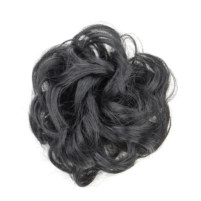 Messy Bun Hair Piece – Synthetic Chignon with Elastic Band