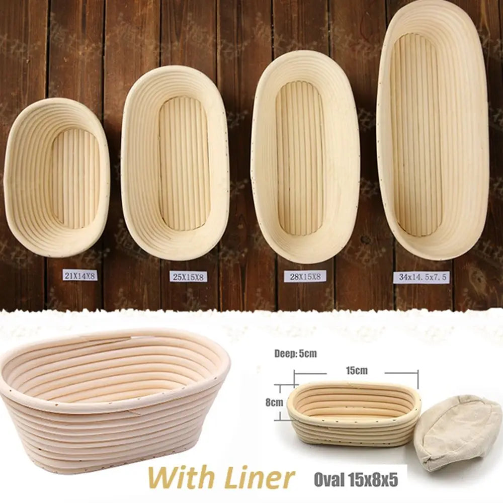 Banneton Bread Proofing Basket – Rattan Dough Proving Basket