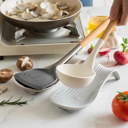 Silicone Spoon Rest & Utensil Holder for Kitchen