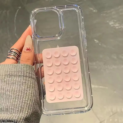 Transparent Airbag iPhone Case – 3D Suction Cup Drop Protection