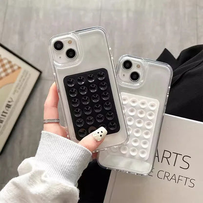 Transparent Airbag iPhone Case – 3D Suction Cup Drop Protection