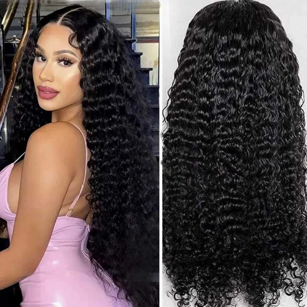 13x6 HD Lace Front Wig Deep Wave Extra Long Human Hair