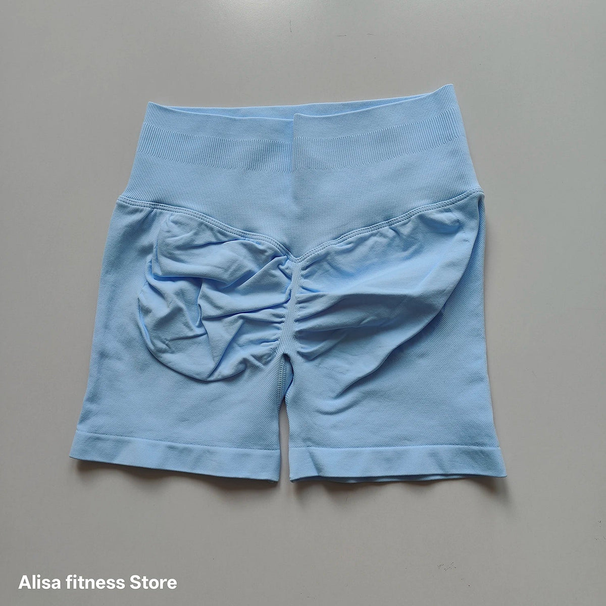 High-Waist Seamless Yoga Shorts – Women's Tummy Control Biker Shorts